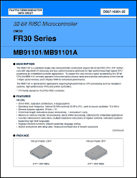Click here to download MB91101APFV Datasheet