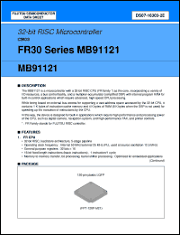 Click here to download MB91121PFV Datasheet