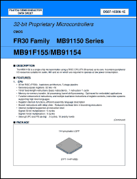 Click here to download MB91154PFV-G-XXX Datasheet