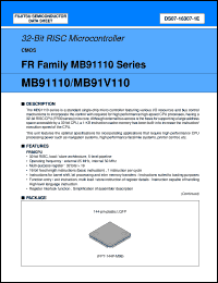 Click here to download MB91110 Datasheet