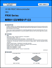 Click here to download MB91133PBT-XXX Datasheet