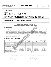 Click here to download MB81F643242C-10FN Datasheet
