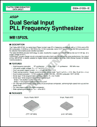 Click here to download MB15F02LPFV1 Datasheet