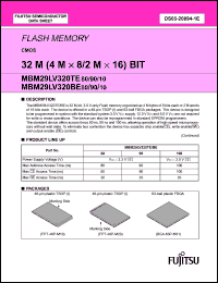 Click here to download MBM29LV320BE10PBT Datasheet