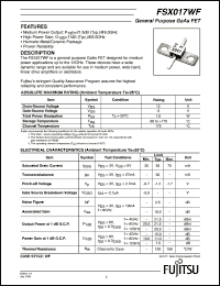 Click here to download FSX017 Datasheet