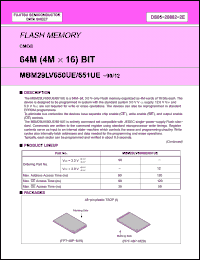 Click here to download MBM29LV650UE-90 Datasheet