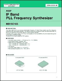 Click here to download MB15C103 Datasheet