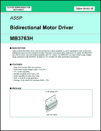 Click here to download MB3763H Datasheet