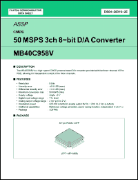 Click here to download MB40C958V Datasheet