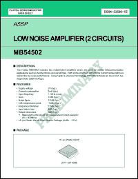 Click here to download MB54502 Datasheet