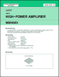 Click here to download MB54503 Datasheet