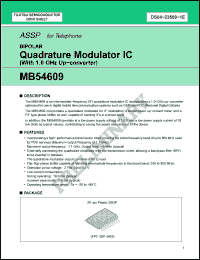 Click here to download MB54609 Datasheet