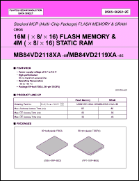Click here to download MB84VD21191-85-PBS Datasheet