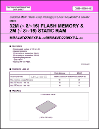 Click here to download MB84VD22091EA-90-PBS Datasheet