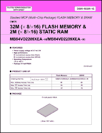 Click here to download MB84VD22093EA-90-PBS Datasheet