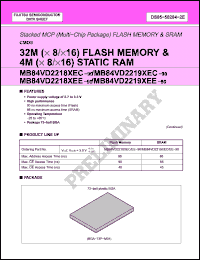 Click here to download MB84VD22181EC-90 Datasheet