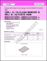 Click here to download MB84VD22183EG-90-PBS Datasheet