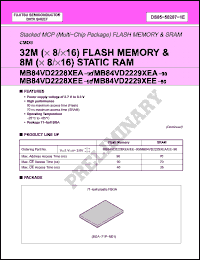 Click here to download MB84VD22283EE-90-PBS Datasheet