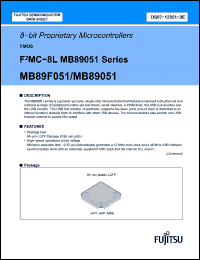 Click here to download MB89051PFM Datasheet