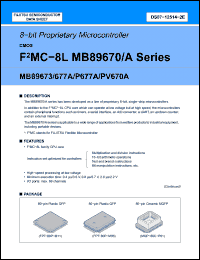 Click here to download MB89PV670A Datasheet