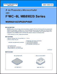 Click here to download MB89PV820 Datasheet