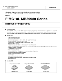 Click here to download MB89983-XXX-PFM Datasheet