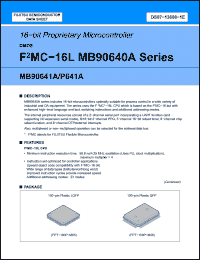 Click here to download MB90P641A Datasheet