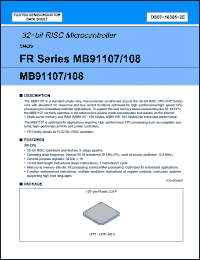 Click here to download MB91107 Datasheet