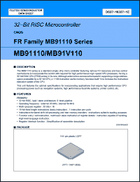 Click here to download MB91V110 Datasheet