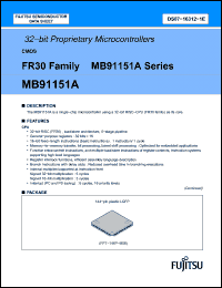 Click here to download MB91151A Datasheet