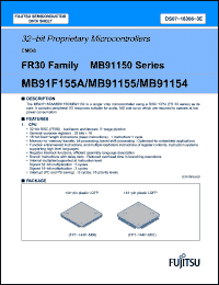 Click here to download MB91F155APF-G Datasheet