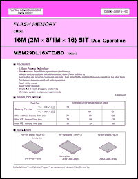 Click here to download MBM29DL163BE70PFTN Datasheet
