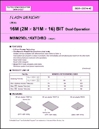 Click here to download MBM29DL162TD Datasheet