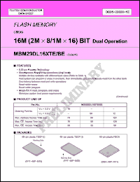 Click here to download MBM29DL161BE Datasheet
