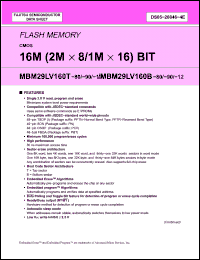 Click here to download MBM29LV160B-12PFTN Datasheet