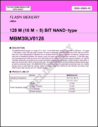 Click here to download MBM30LV0128 Datasheet