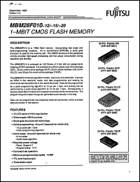 Click here to download MBM28F010-15PFTN Datasheet