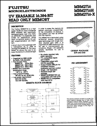 Click here to download MBM2716Z Datasheet