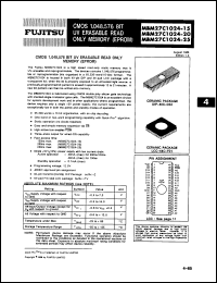 Click here to download MBM27C1024-25Z Datasheet