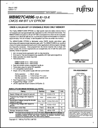 Click here to download MBM27C4096-12Z Datasheet