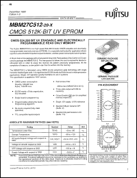 Click here to download MBM27C512-17Z Datasheet