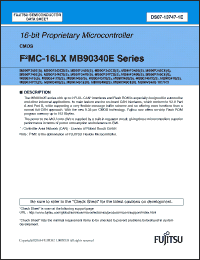 Click here to download MB90349CESPFV Datasheet