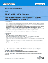 Click here to download MB91352APMT Datasheet