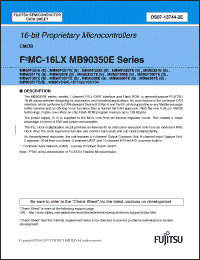 Click here to download MB90F357EPMC Datasheet