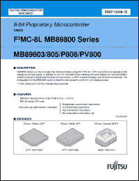 Click here to download MB89803PF Datasheet