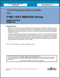 Click here to download MB96F353RSBPMC1-GSE2 Datasheet
