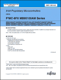 Click here to download MB95F104ANS Datasheet