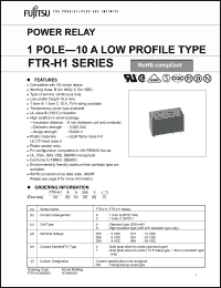 Click here to download FTR-H1CA009TRG Datasheet
