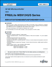 Click here to download MB91247SPFV-GSE1 Datasheet