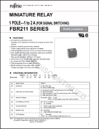 Click here to download FBR211SCD001 Datasheet